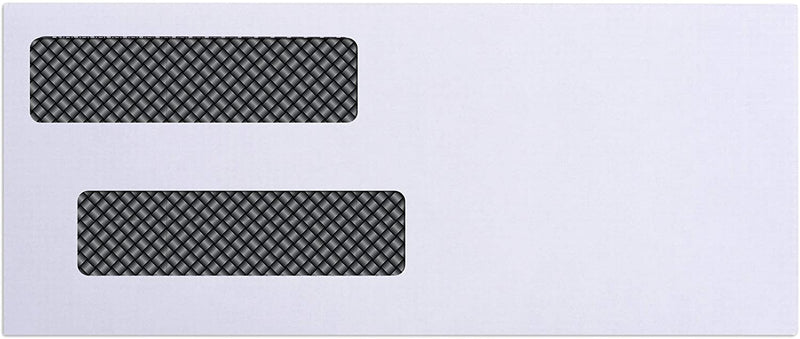 Gummed QuickBooks Double Window Check Envelopes - 500 Ct.